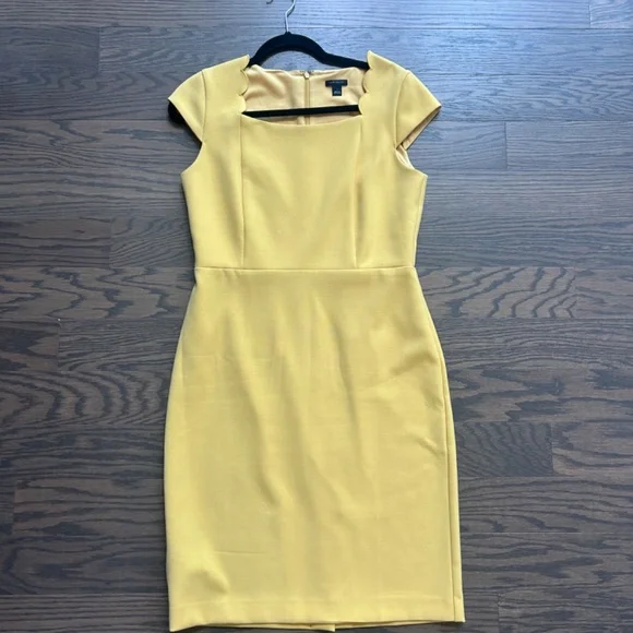 Ann Taylor Yellow formal dress size (6) - Picture 3 of 4